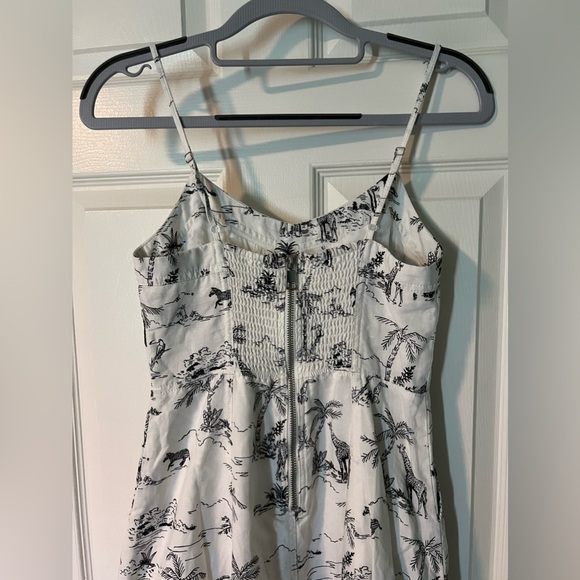 Banana Republic linen blend safari print dress w/ pockets - Picture 6 of 9